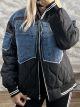 Kun-Quilted Denim Jacket-007/Black