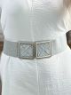 Elastic Belt-Square/Silver