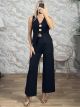Kniited GoldenButtons Set-7389/Black