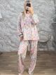 Sar-Multi Velour Pyjamas-3390/N3