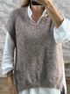 Lil-Viscose Sweater Vest-9240/Mocca