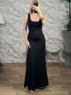 GLOW Elastic CutOut Maxi Dress/Black