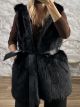 Lok-Eco Furry Sleeveless Coat- 26005/Black