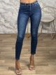 Ang-Highwaist PushUp Denim Pants-7618/Blue