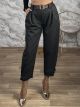Lil-GoldenButton Ankle Pants-63440/Black