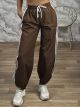 FourStriped Athletic Pants-11024/Chocolat