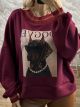 Ton-DOGVE Sweatshirt-12152/Burgundy