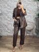 Lok-Leather Belt Suit-2536/Chocolat