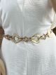 Metallic Belt/Asymmetrical Chain-Gold