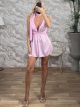 Polymorphic Satin Playsuit/Pink