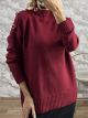 Lil-Soft Turtleneck Sweater-545/Burgundy