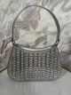 Rhinestones Round Hand Bag-902/Silver