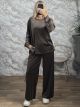 Sar-Velvet Wide Set/Chocolat