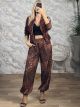 Sar-Animal Striped Tracksuit Set-26400/Ecai