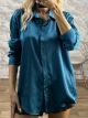 Lok-Satin Shirt-9905/Petrol
