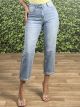 Mom Fit Denim Pants-2729/Blue