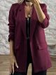 Σακάκι Long-42874/Burgundy