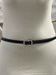 Pants Belt/Double C-Black