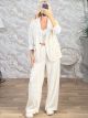 Cords Wideleg Suit-83089/Vanilla
