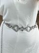Metallic Belt/Asymmetrical Chain-Silver
