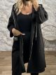 Lnd-Leopard Hood Cardigan/Black