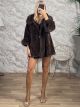 Lok-Eco Furry Coat-248515/Chocolat
