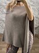 Lnd-Poncho Blouse-3015/Mocca
