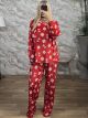 Sar-Multi Velour Pyjamas-3390/N6