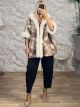 Lok-Furry Boocle Hood Coat-24865/Chocolat