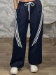 The-Mono Stripped Pants-30115/Navy Blue