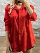 Lok-Satin Shirt-9905/Red