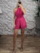 Polymorphic Muslin Playsuit-3859/Magenta