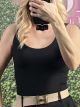 Sleeveless Bodysuit-55121/Black