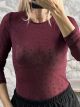 Gyn-Hearts Bodysuit-532/Burgundy