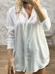 Lok-Satin Shirt-9905/White
