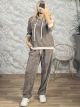 Lil-Soft Velour Hooded Set-25713/Mocca