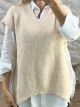 Lil-Viscose Sweater Vest-9240/Beige