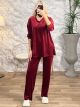 Velvet VE Set-3116/Burgundy