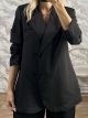 The-Double Breasted Blazer-60783/Black