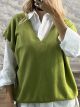Lil-Viscose Sweater Vest-8782/Lime