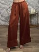 Satin Highwaist Pants-18198/Ecai