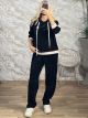 Lil-Soft Velour Hooded Set-25713/Black