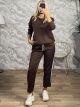 TwoStripes Viscose Set-9012/Chocolat