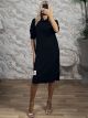 Viscose WhiteLabel Midi Dress-251097/Black