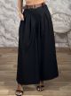 Ton-Wide Belt Pants-26008/Black 