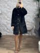 Spi-Furry GoldenButton Coat/Black