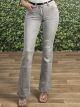 Denim Belt Pants-7632/Grey