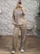 The-OpenShoulder Stripes Set-3062/Mocha
