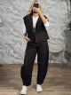 Vest & Barrel Pants Seams Set-20253/Chocolat