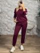 TwoStripes Viscose Set-9012/Burgundy